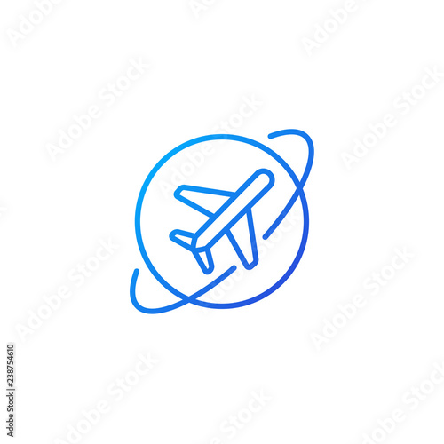Air flight vector icon