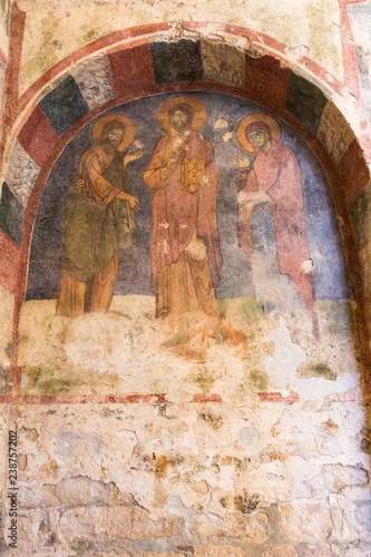 fresco painting in the Basilica of St. Nicholas, Mira