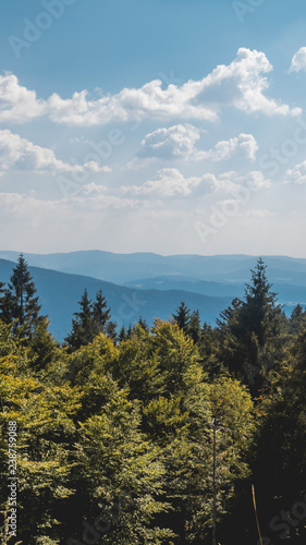 Smartphone HD wallpaper of beautiful view at Hohenbogen summit - Bavaria - Germany