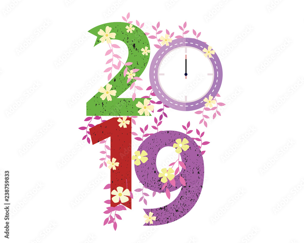 2019 Happy New Year creative design for your greetings card, flyers, invitation, posters, brochure, banners, calendar. Vector illustration eps 10 2019 Happy New Year creative design for your greetings card, flyers, invitation, posters, brochure, banners, calendar. Vector illustration eps 10