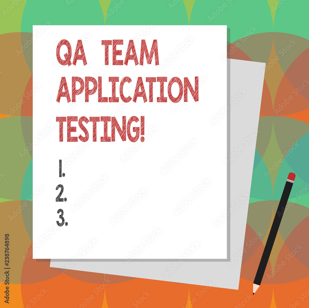 Text sign showing Qa Team Application Testing. Conceptual photo Question and answers making software test Stack of Blank Different Pastel Color Construction Bond Paper and Pencil Text sign showing Qa Team Application Testing. Conceptual photo Question and answers making software test Stack of Blank Different Pastel Color Construction Bond Paper and Pencil