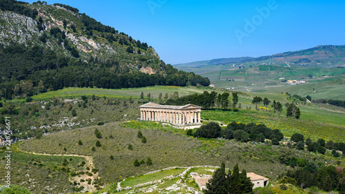 antyczna świątynia w Segesta, Sycylia