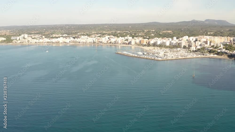 Aerial View Helicopter Mallorca El Arenal Aerial View Helicopter Mallorca El Arenal