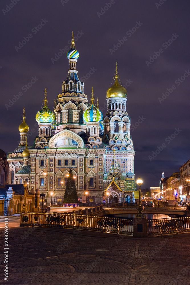 Church of the Savior on the Spilled Blood in St. Petersburg,  Russia