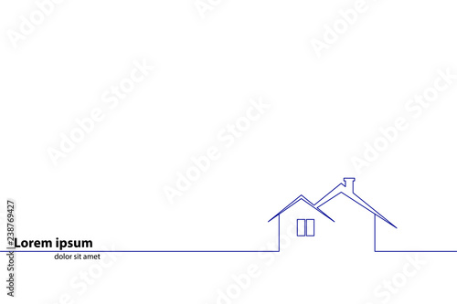 vector header for real estate or construction company