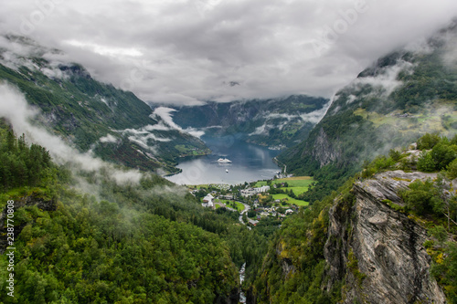 view from the Geirangerfjord