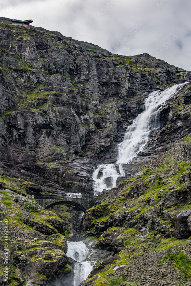 the Trollstigen road the Trollstigen road