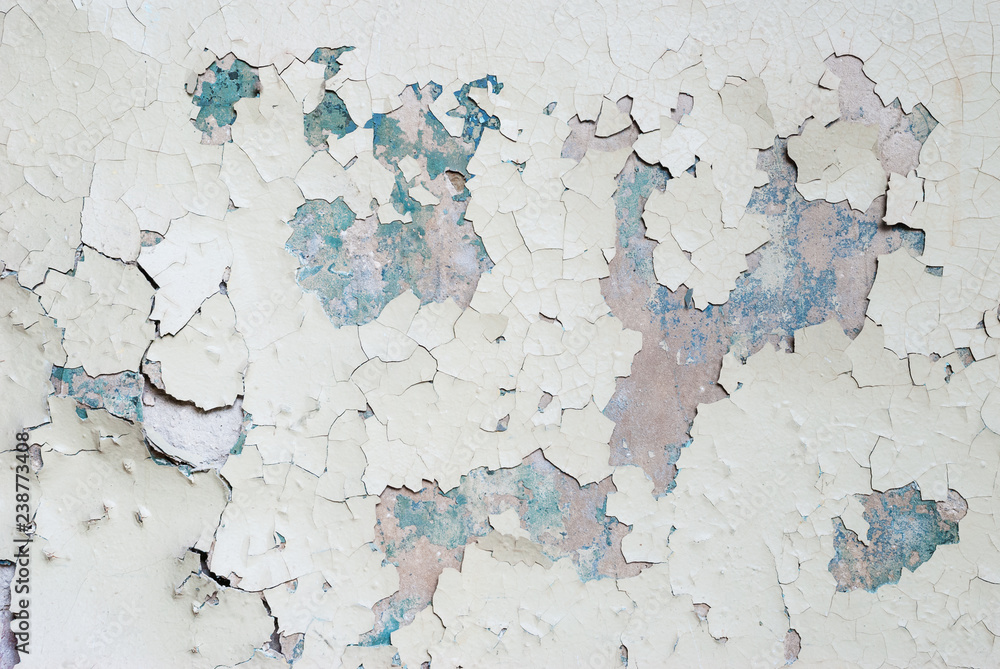 Obraz premium Wall with cracked paint
