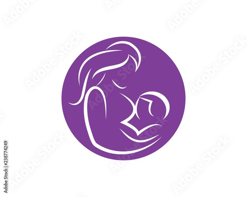 breastfeeding position illustration template