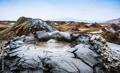 Mud volcanoes of Gobustan near Baku, Azerbaijan