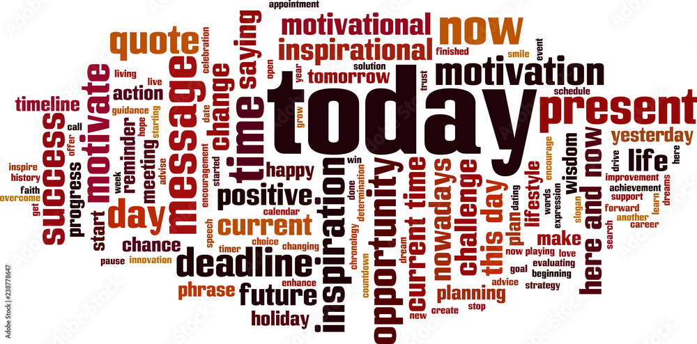 Today word cloud Today word cloud