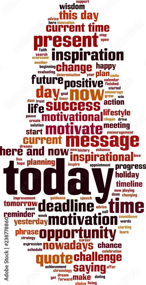 Today word cloud