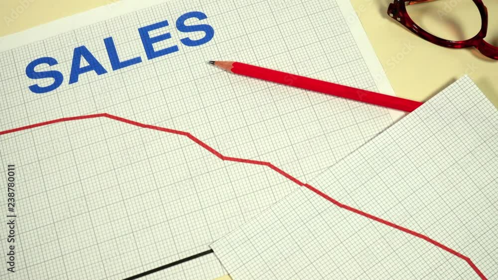 Falling sales graph going off the scale and a call for help. Falling sales graph going off the scale and a call for help.