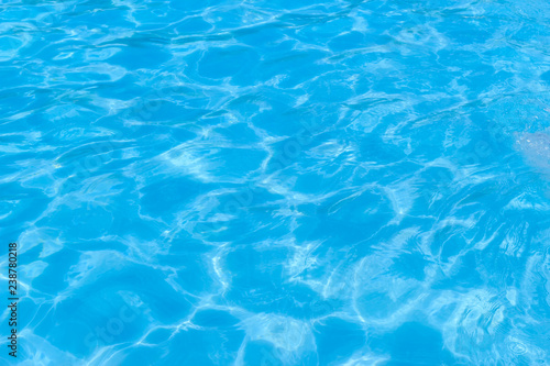 blue water in swimming pool © comenoch