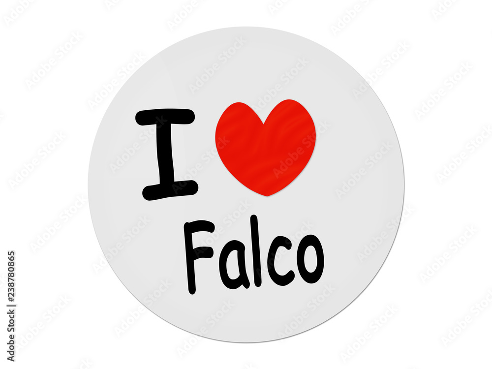 Obraz premium I love Falco