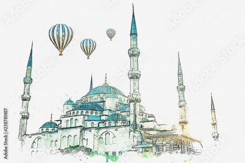 Photography A watercolor sketch or illustration