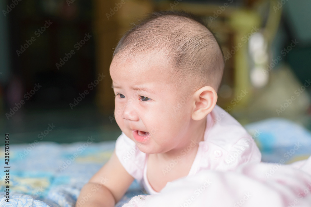 Pretty girls are crawling emotional crying