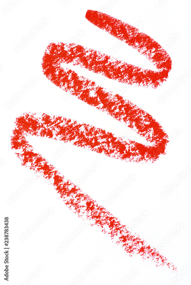red lipstick trace over white background red lipstick trace over white background