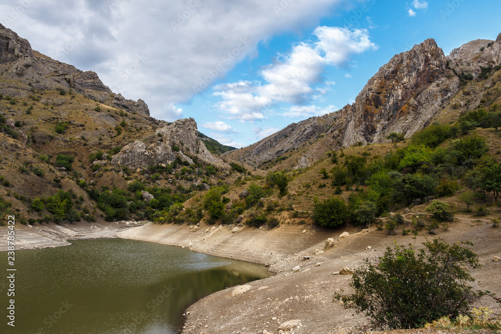 landscape, Crimea, summer, arbatskoe gorge reservoir