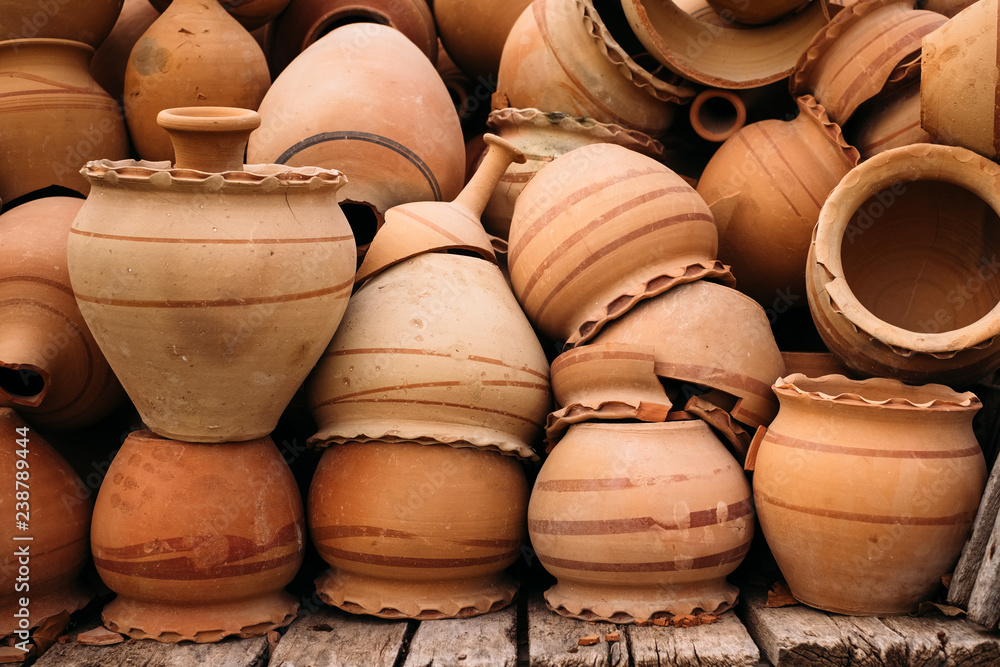 Heap of old ceramic pots in Goreme, Cappadocia Heap of old ceramic pots in Goreme, Cappadocia