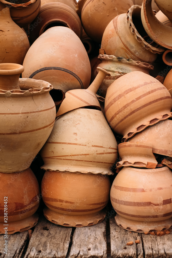 Heap of old ceramic pots in Goreme, Cappadocia Heap of old ceramic pots in Goreme, Cappadocia
