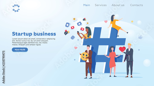 Relationship, online dating and networking concept - people sharing information via social media platforms.