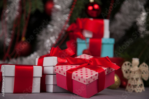 christmas tree and gifts