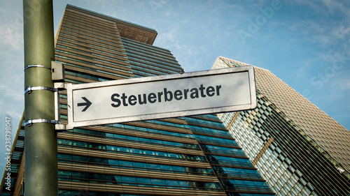 Schild 358 - Steuerberater photo