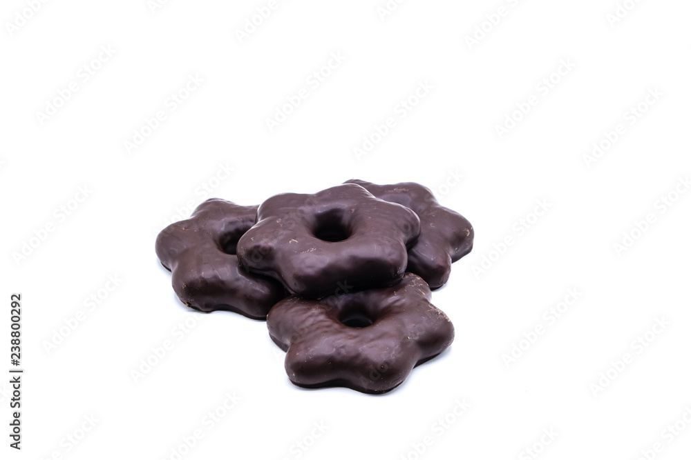 Isolierte Sternlebkuchen auf weiß Isolierte Sternlebkuchen auf weiß