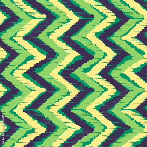 Abstract Ikat and boho style handcraft fabric pattern. Traditional Ethnic design for clothing and textile background, carpet or wallpaper