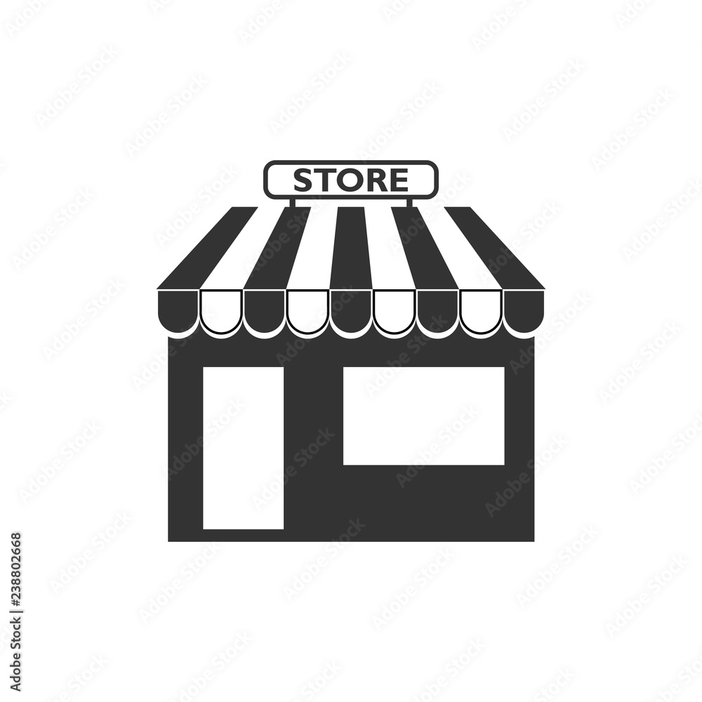 Commerce, shop, store icon. Vector illustration. Building Commerce, shop, store icon. Vector illustration. Building