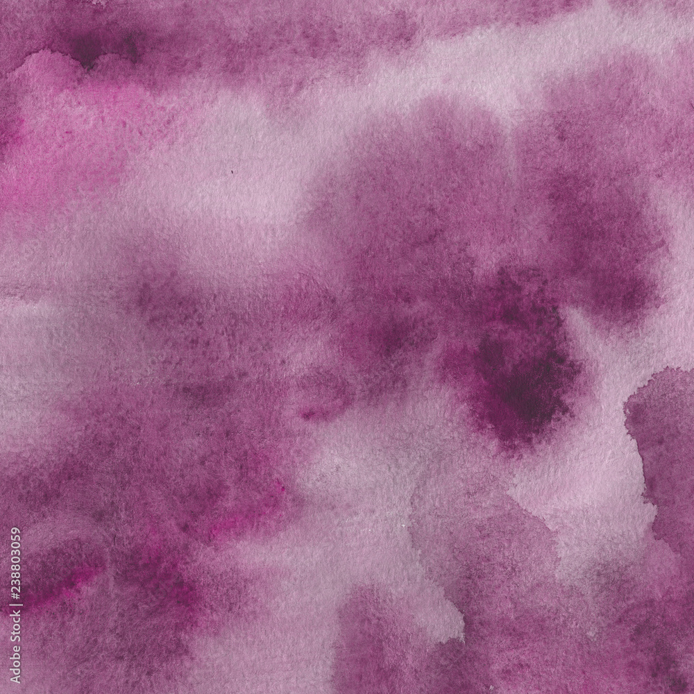 Fototapeta premium Pink watercolor and ink paper textures on white background. Chaotic stylish abstract organic design.