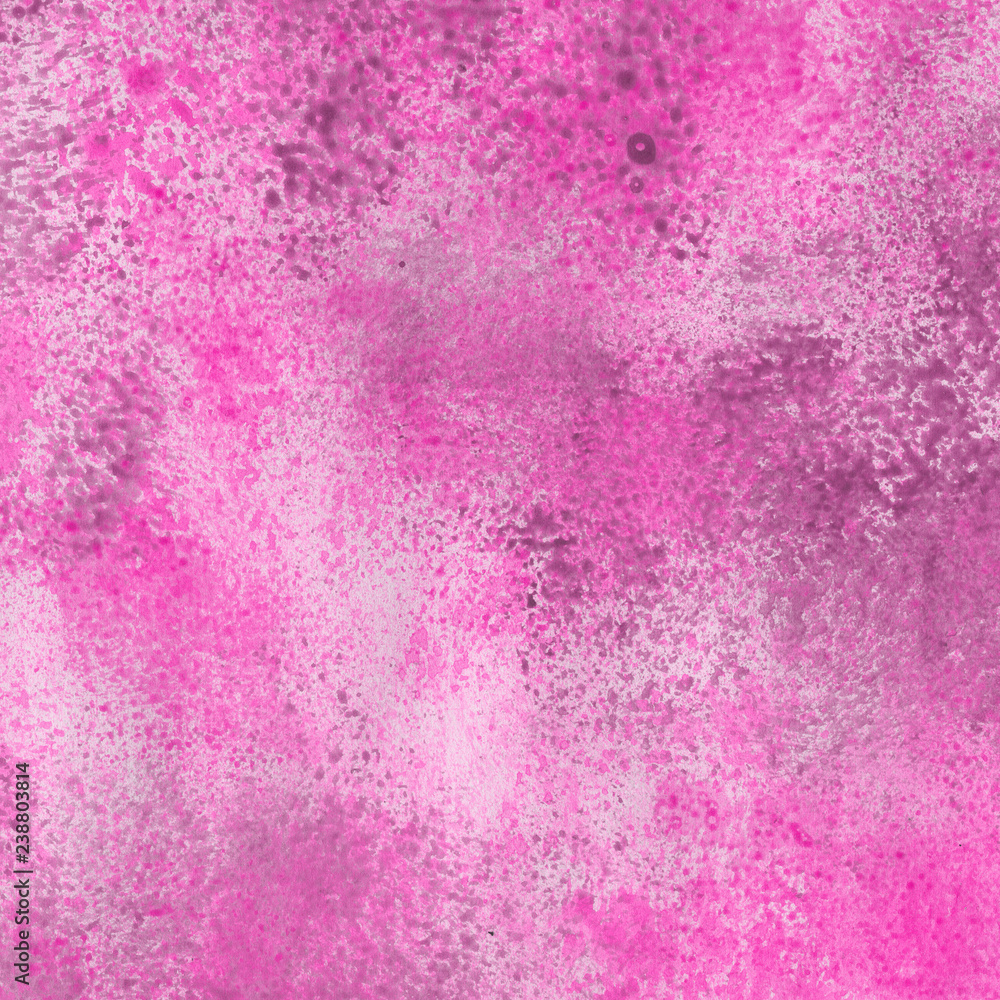 Pink acrylic ink paper textures on white background. Chaotic stylish abstract organic design.