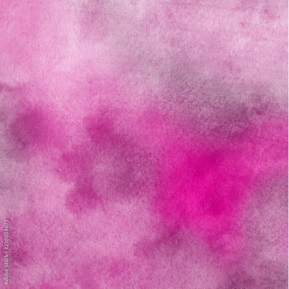Pink watercolor and acrylic paper textures on white background. Chaotic stylish abstract organic design.