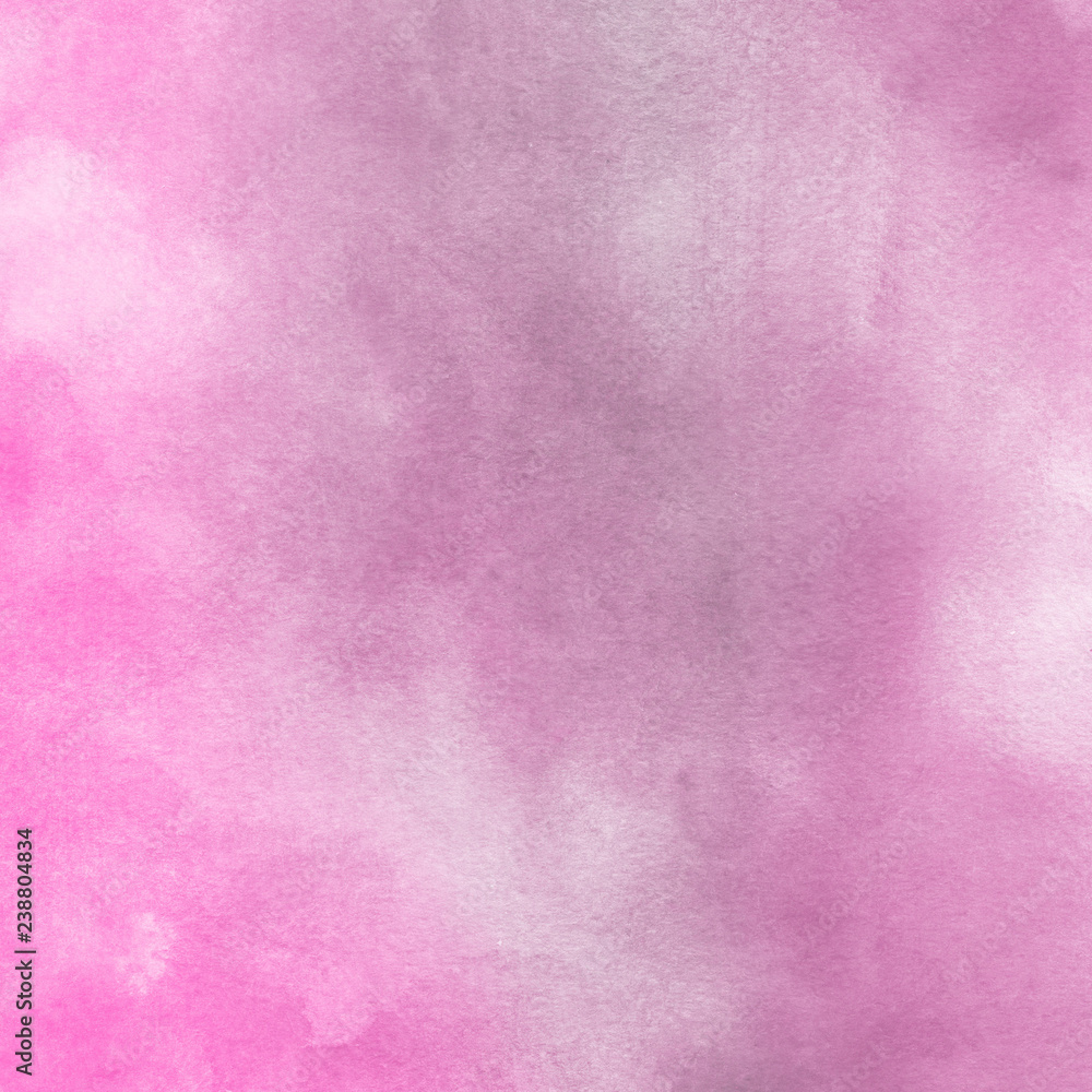 Fototapeta premium Pink watercolor and acrylic paper textures on white background. Chaotic stylish abstract organic design.