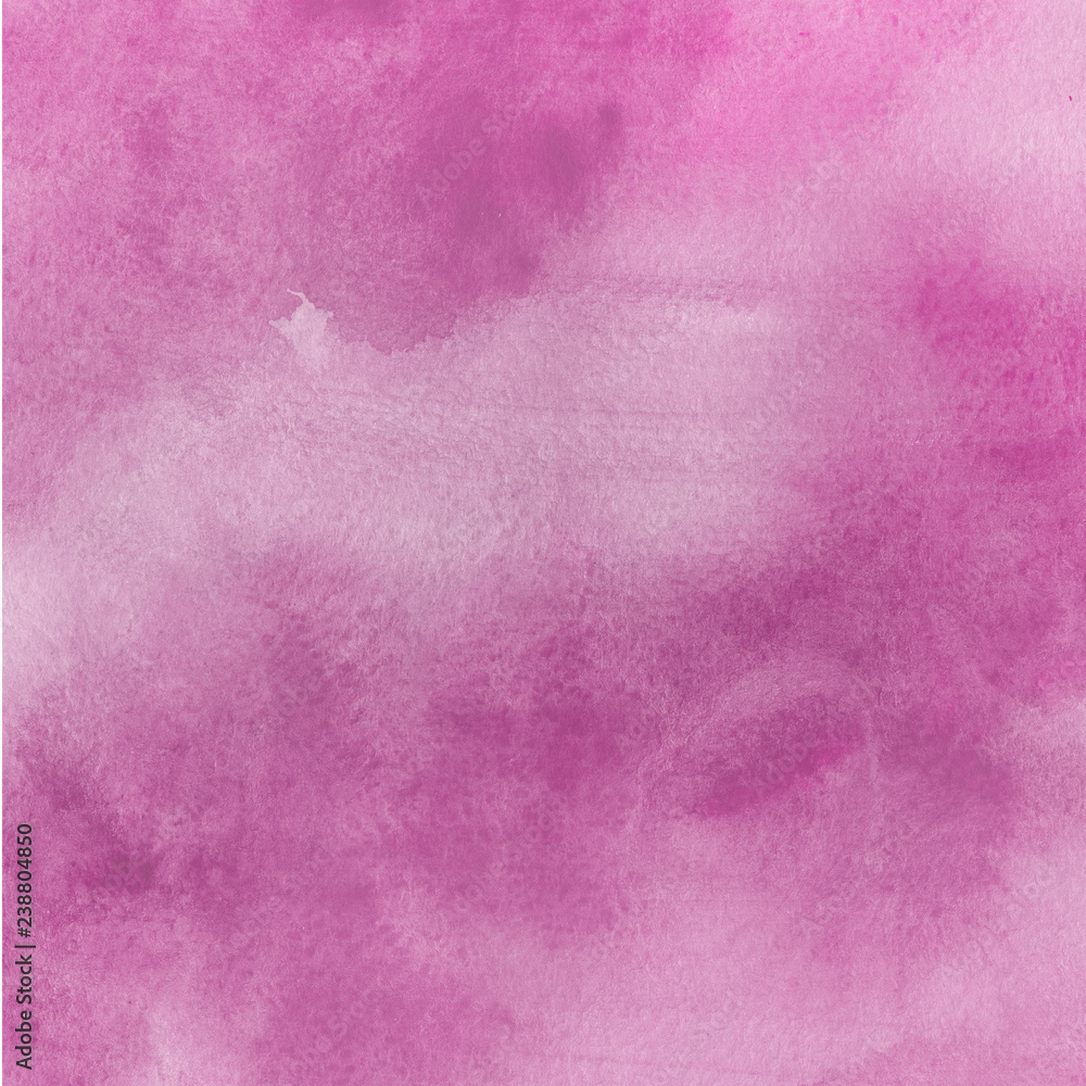Pink watercolor and acrylic paper textures on white background. Chaotic stylish abstract organic design.