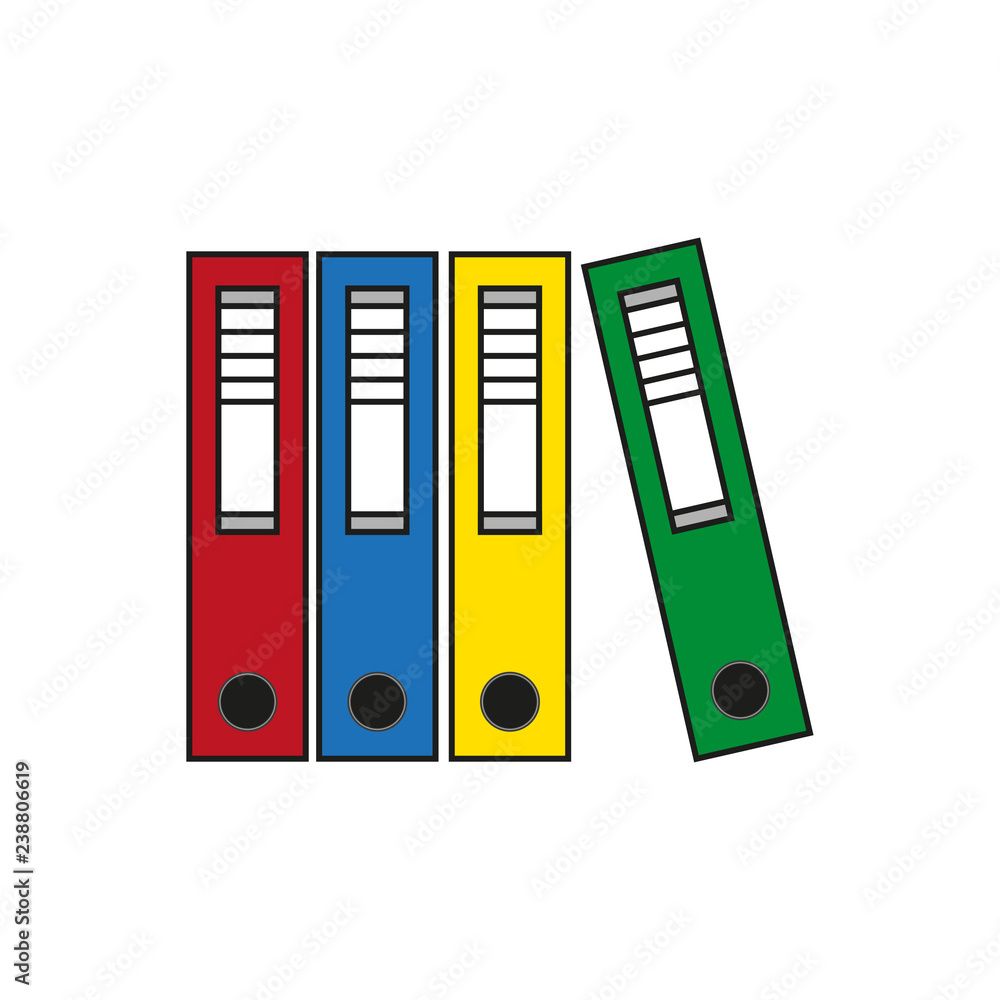 Office folders. Vector Office folders. Vector