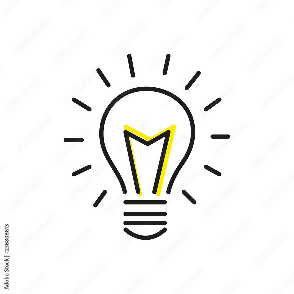 light bulb icon light bulb icon