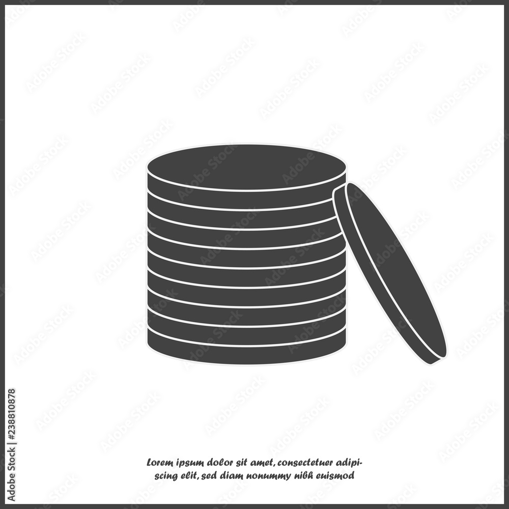 Vector Icon a lot of money. Illustration of pile of money illustration on white isolated background. Layers grouped for easy editing illustration. For your design. Vector Icon a lot of money. Illustration of pile of money illustration on white isolated background. Layers grouped for easy editing illustration. For your design.