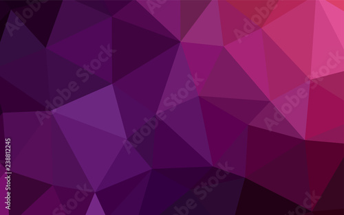 Dark Purple, Pink vector shining triangular cover.