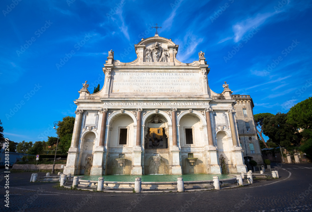 Rome - Fontana dell'acqua Paola (fountain of water Paola)