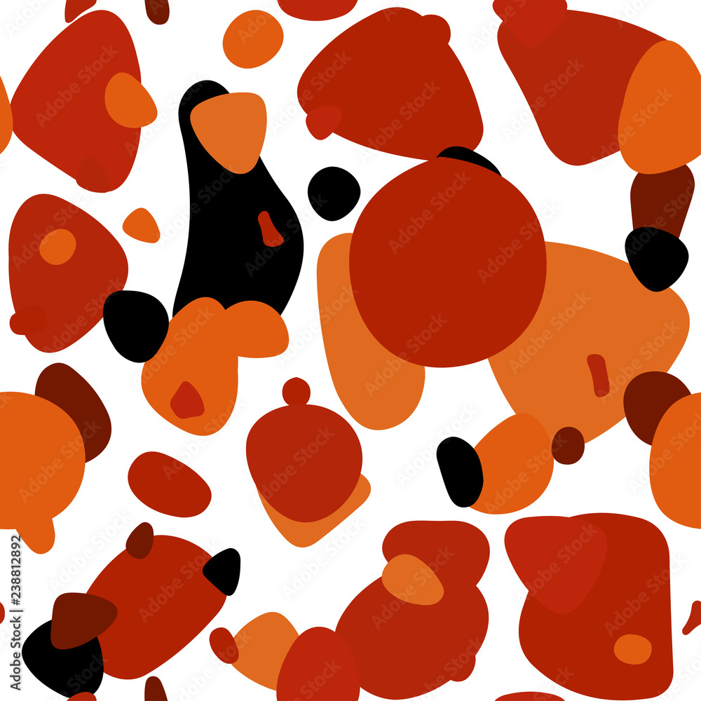 Fototapeta premium Light Red vector seamless template with circles.