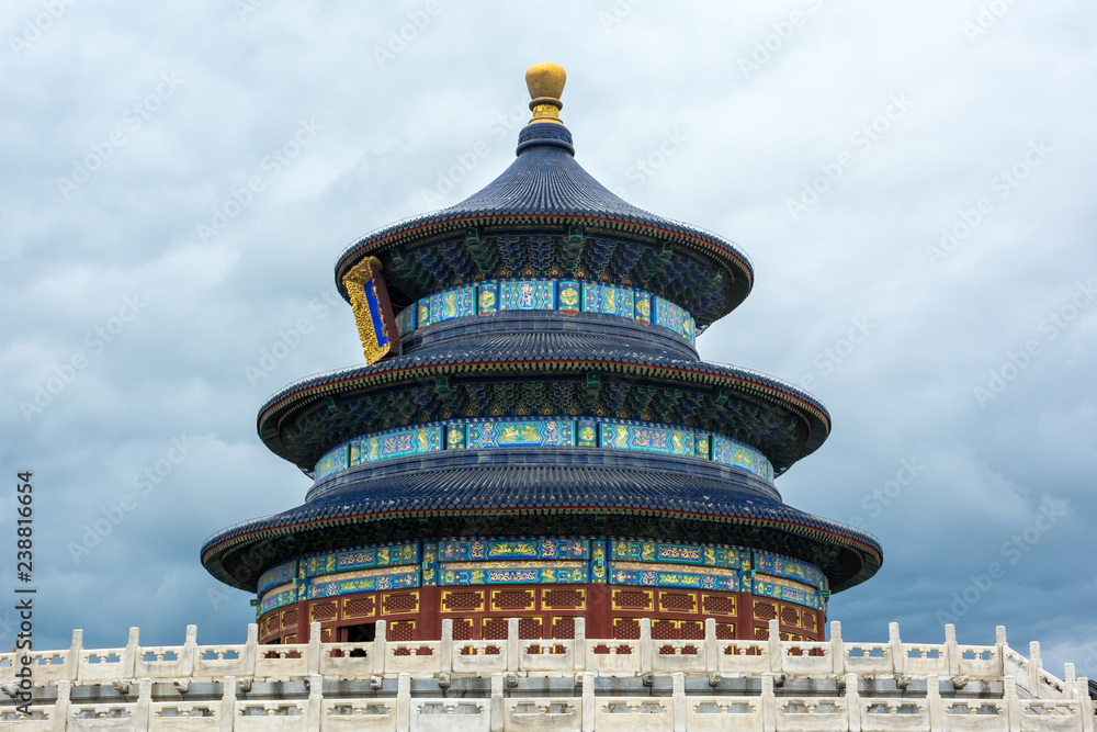 The Temple of Heaven, The Hall of Prayer for Good Harvests building, Beijing, China.