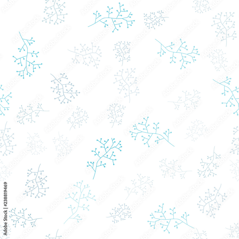Light BLUE vector seamless elegant template with branches. Light BLUE vector seamless elegant template with branches.