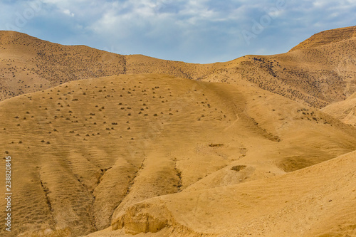 Landscape desert of Israel is the lowest point on the planet. 