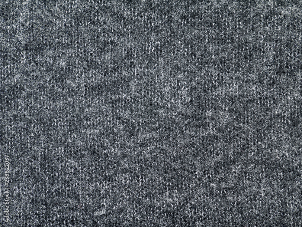 Heather grey knitted polyamide polyacryl and wool mixed fabric Heather grey knitted polyamide polyacryl and wool mixed fabric