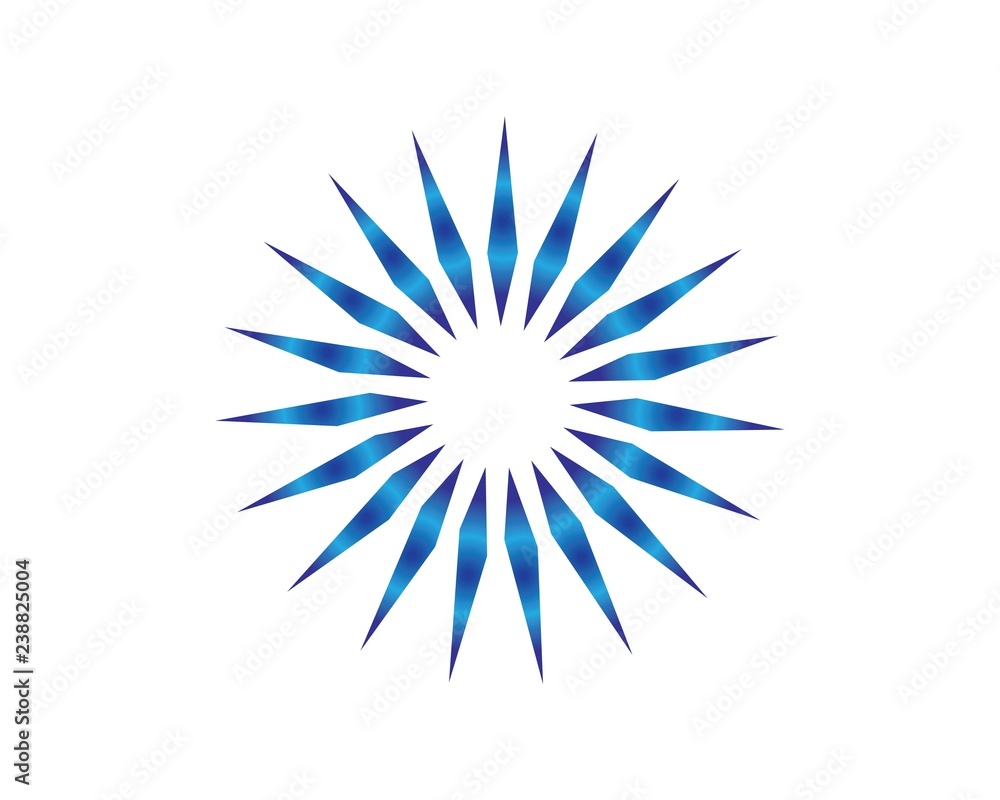 Vector Icon Logo Template Sun light design