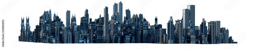 Fototapeta premium a layout of the city of the future 3d render