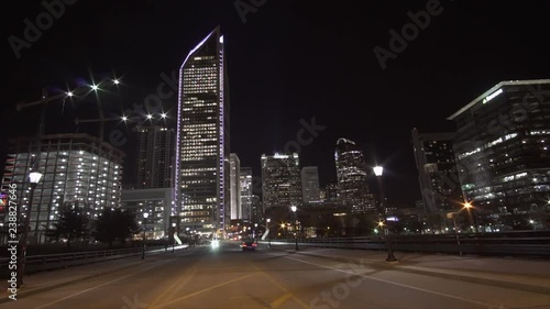 Timelapse of charlotte downtown photo