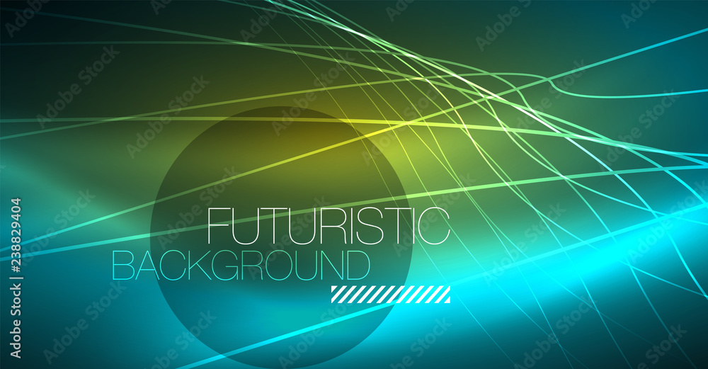 Digital technology abstract background - neon geometric design. Abstract glowing lines. Colorful techno background. Futuristic shape. Digital technology abstract background - neon geometric design. Abstract glowing lines. Colorful techno background. Futuristic shape.
